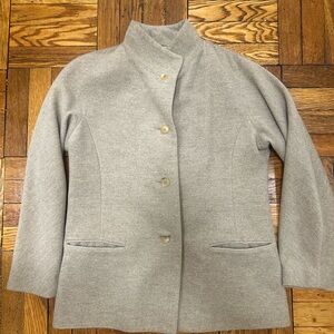 Vintage 90s Issey Miyake Grey Wool Minimalist Suit Jacket Womens size 4